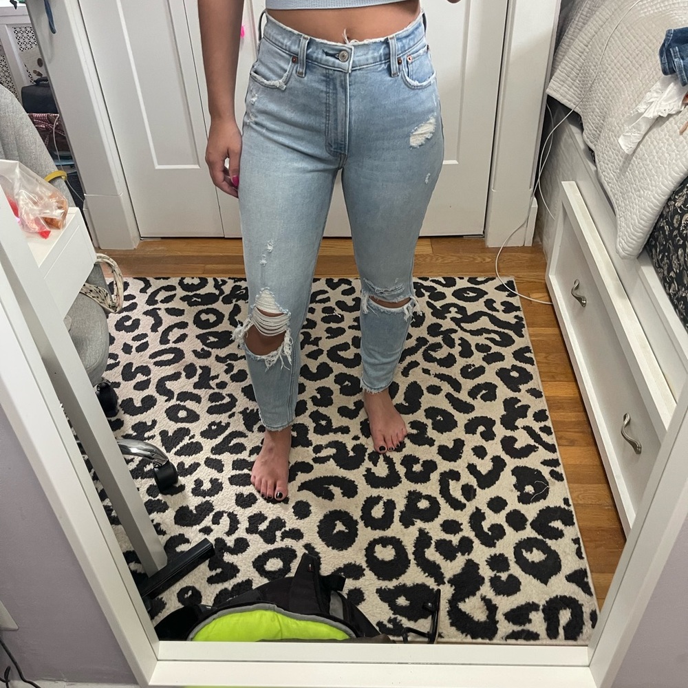 abercrombie high rise skinny